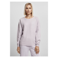 Ladies Chunky Fluffy Sweater - softlilac