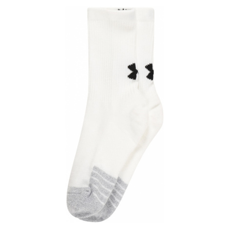 UNDER ARMOUR Sportovní ponožky bílá / světle šedá / černá
