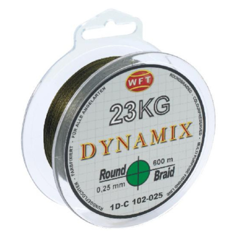 Wft splétaná šňůra round dynamix kg zelená 150 m - 0,25 mm 23 kg