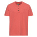 Tričko camel active henley 1/2 arm faded red