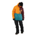 Pánská zimní snowboardová bunda Horsefeathers Turner - modrá, oranžová, hnědá