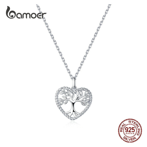 Stříbrný náhrdelník s přívěskem stromeček BSN176 LOAMOER