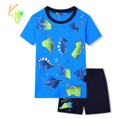 Chlapecké pyžamo - KUGO WT7308, tyrkysová Barva: Tyrkysová