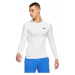 Nike NP TOP LS TIGHT M Pánské tričko s dlouhým rukávem, bílá, velikost
