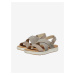 Béžové dámské sandály s koženými detaily Keen Elle Criss Cross