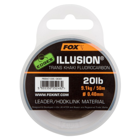 Fox Šokový vlasec Edges Illusion 50m - 0.40mm / 20lb / 9.09kg
