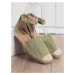 ZELENÉ POHODLNÉ ESPADRILKY OM5453GR