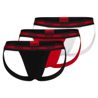 Hugo Boss 3 PACK - pánské slipy HUGO JOCK STRAP 50496724-621