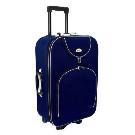 Rogal Tmavě modrý textilní kufr na kolečkách "Movement" - M (35l), L (65l), XL (100l)