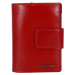 Pěkná dámská kožená peněženka Sindy, červená