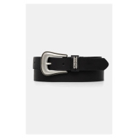 Kožený pásek Pepe Jeans MILDRED BELT dámský, černá barva, PL020852