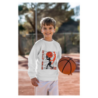 Trendyol Ecru*001 Boy Slogan Cotton Knitted Sweatshirt