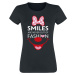Mickey & Minnie Mouse Minnie Maus - Smiles Are Never Out Of Fashion Dámské tričko černá
