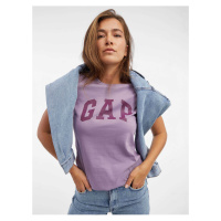 Fialové dámské tričko s logem GAP