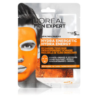 L’Oréal Paris Men Expert Hydra Energetic hydratační plátýnková maska pro muže 30 g