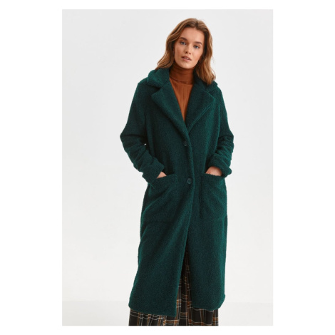 Tmavě zelený plyšový kabát SPZ0630 Top Secret