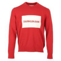 Calvin Klein Jeans Institutional Box Sweater Červená