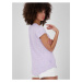 Světle fialové dámské vzorované tričko Alife and Kickin