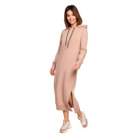 model 18003392 Midi šaty s kapucí mocca - BeWear