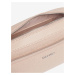 Světle růžová dámská vzorovaná crossbody kabelka Calvin Klein