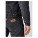Černá pánská džínová bunda s umělým kožíškem Wrangler