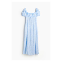 H & M - Šaty midi's nabíranými rukávy - modrá