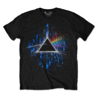 Pink Floyd Tričko Dark Side of the Moon Blue Splatter Unisex Black