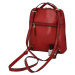 Luxusní dámský kožený kabelko batoh Katana Elize, červený