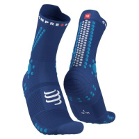 Compressport PRO RACING SOCKS v4.0 TRAIL Běžecké ponožky, modrá, velikost