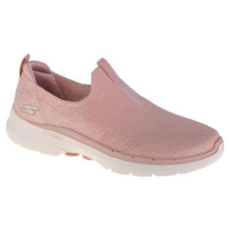 PUDROVĚ RŮŽOVÉ SLIP ON TENISKY SKECHERS GO WALK 6 Pudrová