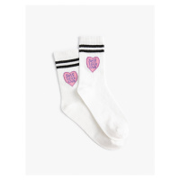 Koton Slogan Patterned Socks