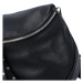 Luxusní kožená kabelka ledvinka černá - ItalY Banana černá