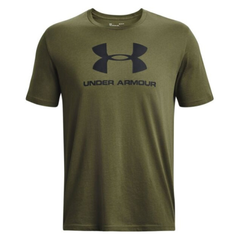 Under Armour SPORTSTYLE LOGO Pánské triko, khaki, velikost