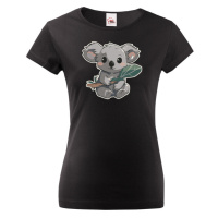 Dámské tričko Koala s listem - roztomilé dámské tričko