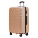 Velký rodinný cestovní kufr s TSA zámkem ROWEX Crystal Barva: Šampaňská