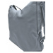 Velký středně šedý kabelko-batoh s bočními kapsami