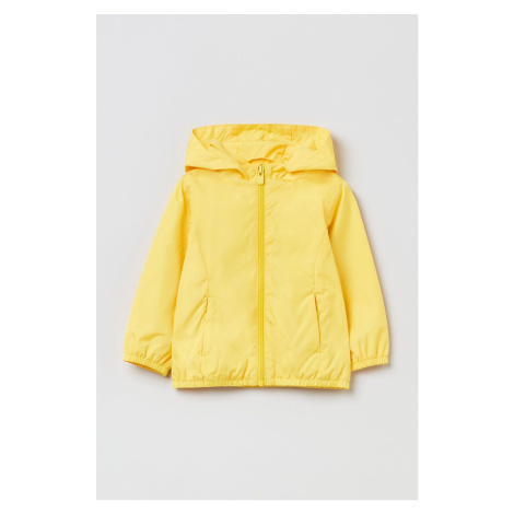 Dětská nepromokavá bunda OVS žlutá barva