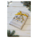 Hnědý vánoční ručník CHRISTMAS TREES (OLXMAS02) - MOTIVATED