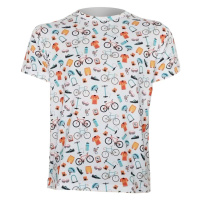 NU. BY HOLOKOLO Cyklistické triko s krátkým rukávem - FREE - bílá/vícebarevná
