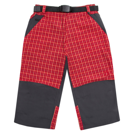 Chlapecké 3/4 plátěné kalhoty - NEVEREST K267, červená Barva: Červená