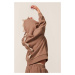 Dětská mikina Konges Sløjd béžová barva, s kapucí, s aplikací