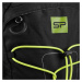 Spokey DEW Sportovní, cyklistický a běžecký batoh, černý s žluto-zelenými doplňky, 15 l
