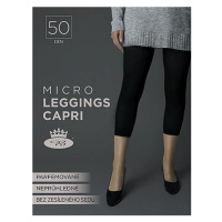 MICRO capri 50 DEN punčochové legíny Lady B Černá 1 kus