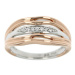 Stříbrný dámský prsten ROSE GOLD
