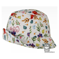 Funkční letní klobouk Dráče - Florida 37, bílá, kytka Barva: Bílá