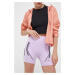 Běžecké šortky adidas by Stella McCartney TruePace fialová barva, s potiskem, high waist