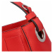 Stylová kožená kabelka Dorota, červená