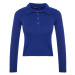 Trendyol Navy Blue Soft Fabric Fitted/Situated Polo Neck Flexible Knitted Blouse