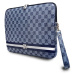 DKNY PU Leather Checkered Pattern and Stripe Obal na Notebook 13/14 Blue"