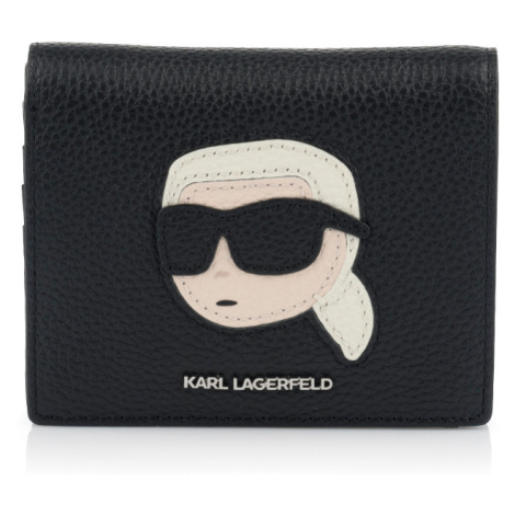 Peněženka karl lagerfeld k/ikonik 2.0 leather bifld wlt černá